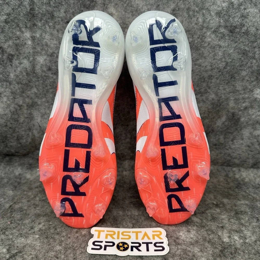 Adidas Predator Elite LL FG Soccer Cleats Mens Sz 5.5 Womens Sz 6.5 Coral Blaze